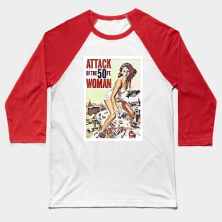 Attack of the 50 Foor Woman - Film poster Baseball T-Shirt